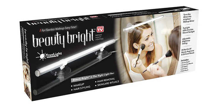 7,9€ από 13,90€ (-43%) για ένα Φωτιστικό Μπάρα LED για Μακιγιάζ Beauty Bright, για να μετατρέψετε οποιονδήποτε καθρέφτη σας σε απόλυτο εργαλείο αισθητικής, με λειτουργία Dimmer για αυξομείωση φωτισμού, κατάλληλο και για επαγγελματίες μακιγιέρ που επισκέπτονται οικίες για την εργασία τους, με παραλαβή από το Idea Hellas και δυνατότητα πανελλαδικής αποστολής στο χώρο σας!