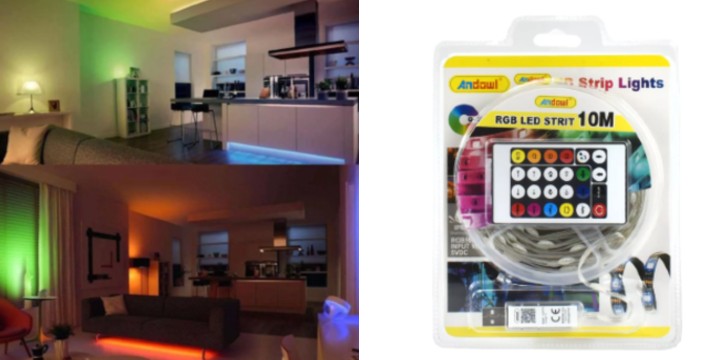 8,90€ για μία Ταινία LED 5050 RGB 10m με Τηλεχειριστήριο & USB-IR-Controller, με παραλαβή από το Idea Hellas στη Νέα Ιωνία και με δυνατότητα πανελλαδικής αποστολής στο χώρο σας.Κωδ: 230.12214