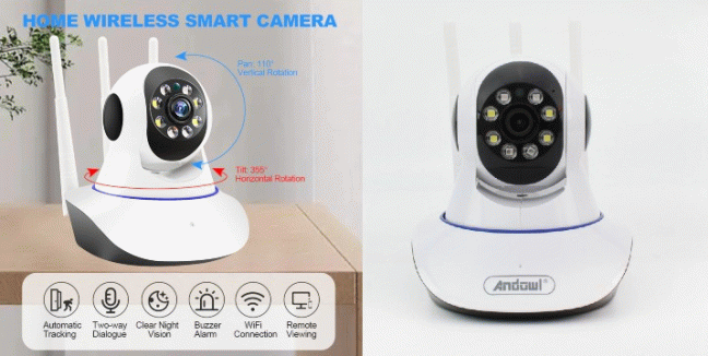 31,90€ από 49,90€ για μια IP Κάμερα Ασφαλείας 4K WiFi AI Dome 360° Andowl, με παραλαβή από το Idea Hellas και δυνατότητα πανελλαδικής αποστολής στο χώρο σας.