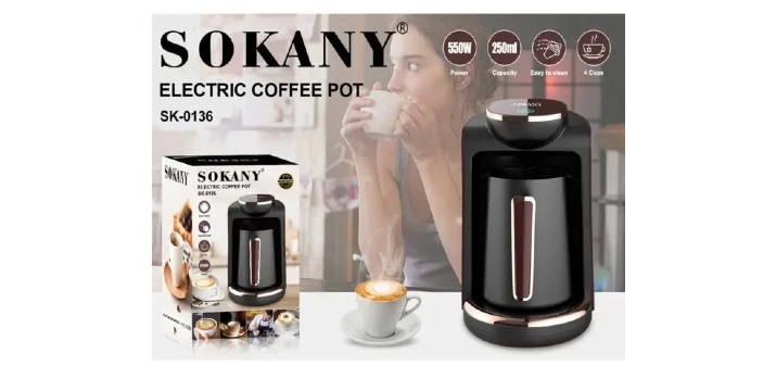 19,90€ για μία Μηχανή Παρασκευής Ελληνικού Καφέ Sokany 250ml, με παραλαβή από το Idea Hellas στη Νέα Ιωνία και με δυνατότητα πανελλαδικής αποστολής στο χώρο σας (Kωδ: 230.165623).