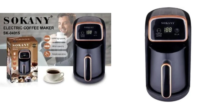 22,90€ για μία Ηλεκτρική Καφετιέρα Ελληνικού Καφέ 600ml 600W Sokany, με παραλαβή από την Idea Hellas και δυνατότητα πανελλαδικής αποστολής στο χώρo σας.Κωδ: 230.20355.