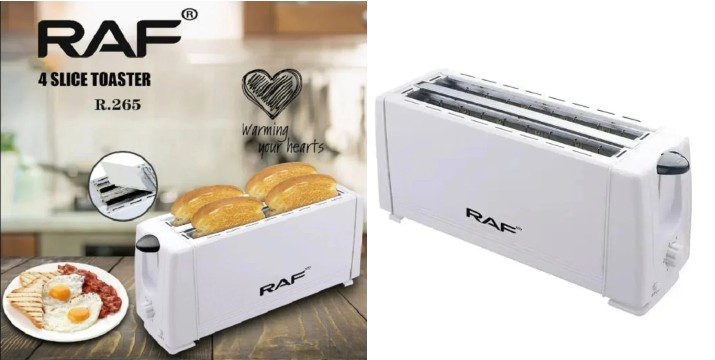 16,90€ για μία Φρυγανιέρα 4 Θέσεων 1200W RAF, με παραλαβή από την Idea Hellas και δυνατότητα πανελλαδικής αποστολής στο χώρo σας.Κωδ: 230.20439