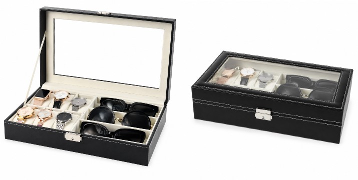 14,90€ για μία Δερμάτινη Θήκη 6 Ρολογιών και 3 Γυαλιών, με παραλαβή από την Idea Hellas και δυνατότητα πανελλαδικής αποστολής στο χώρo σας.Κωδ:230.21548X	