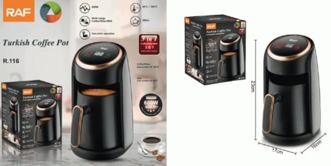 20,90€ για μία Ηλεκτρική Καφετιέρα Για Ελληνικό Καφέ RAF, με παραλαβή από το Idea Hellas στη Νέα Ιωνία και με δυνατότητα πανελλαδικής αποστολής στο χώρο σας (Kωδ: 230.16379.