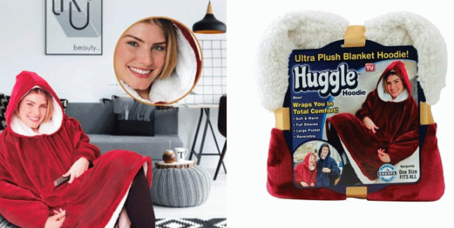 12,90€ από 25€ (-50%) για Μπλουζοκουβέρτα Fleece με Κουκούλα Huggle Hoodie One Size, με παραλαβή από το Idea Hellas στη Νέα Ιωνία και με δυνατότητα πανελλαδικής αποστολής στο χώρο.