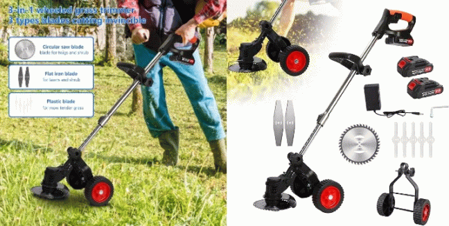  39,90€ για ένα Ασύρματο Ηλεκτρικό Χορτοκοπτικό Μπαταρίας 21V Με Ρόδες Andowl, με παραλαβή ή δυνατότητα πανελλαδικής αποστολής στο χώρο σας από το “Idea Hellas” στη Νέα Ιωνία.Κωδ: 230.19269