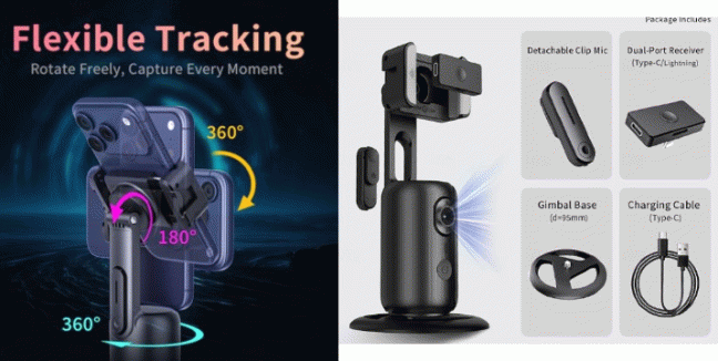  26,90€ για μία Έξυπνη Βάση Κινητού AI 360° Andowl με Αναγνώριση Προσώπου, Αυτόματη Παρακολούθηση & Τηλεχειριστήριο, με παραλαβή από την Idea Hellas και δυνατότητα πανελλαδικής αποστολής στο χώρo σας.Κωδ:230.21690F